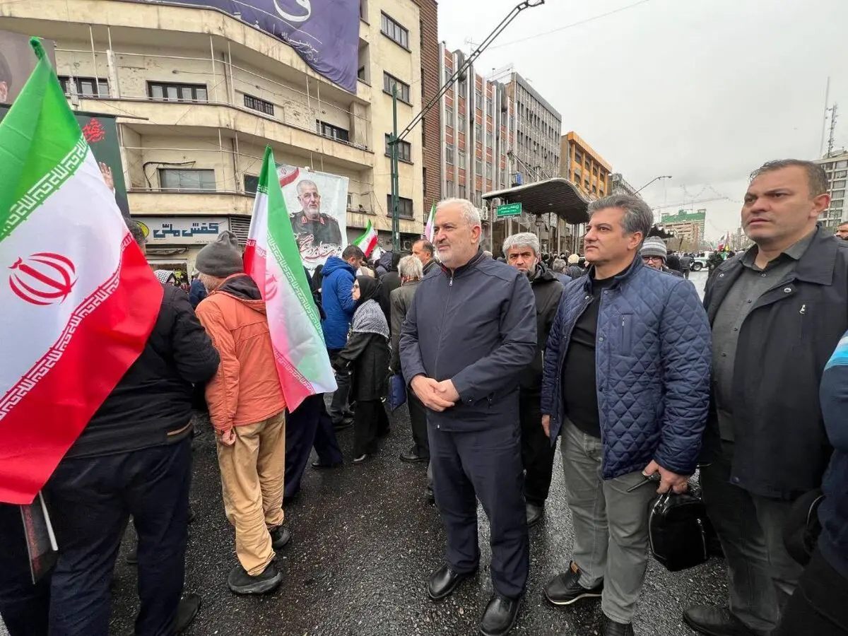 حضور وزیر نیرو در مراسم راهپیمایی روز قدس
