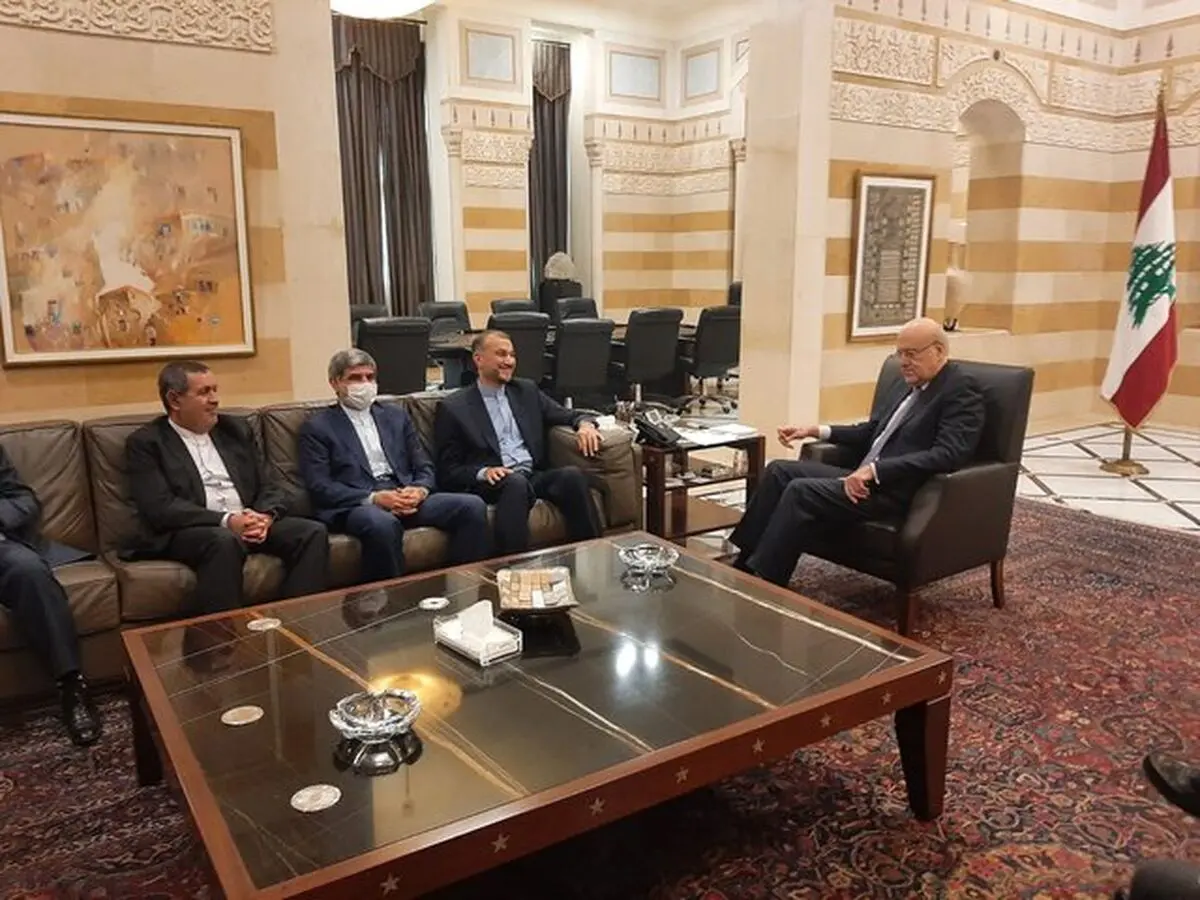 امیر عبداللهیان با نخست وزیر لبنان دیدار کرد