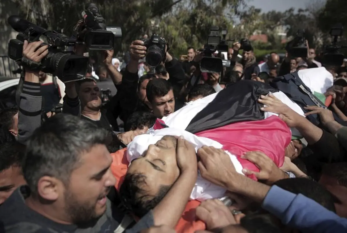 شهادت خبرنگار مجروح فلسطینی