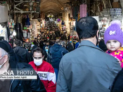 هجوم خطرناک مردم به بازار بزرگ تهران برای خریدهای نوروزی