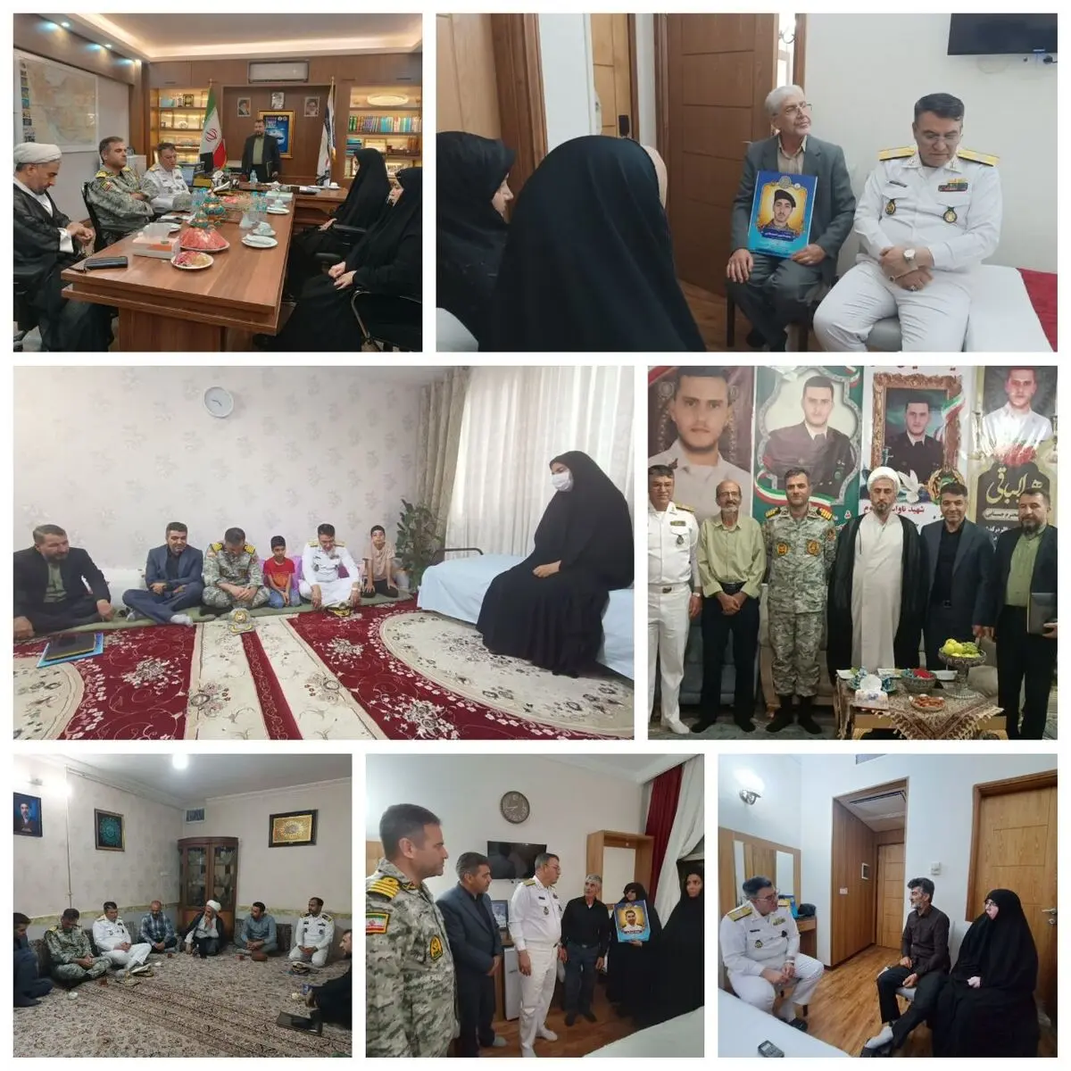 دیدار معاون هماهنگ‌کننده نیروی دریایی ارتش با خانواده شهدای جنگ رمضان

