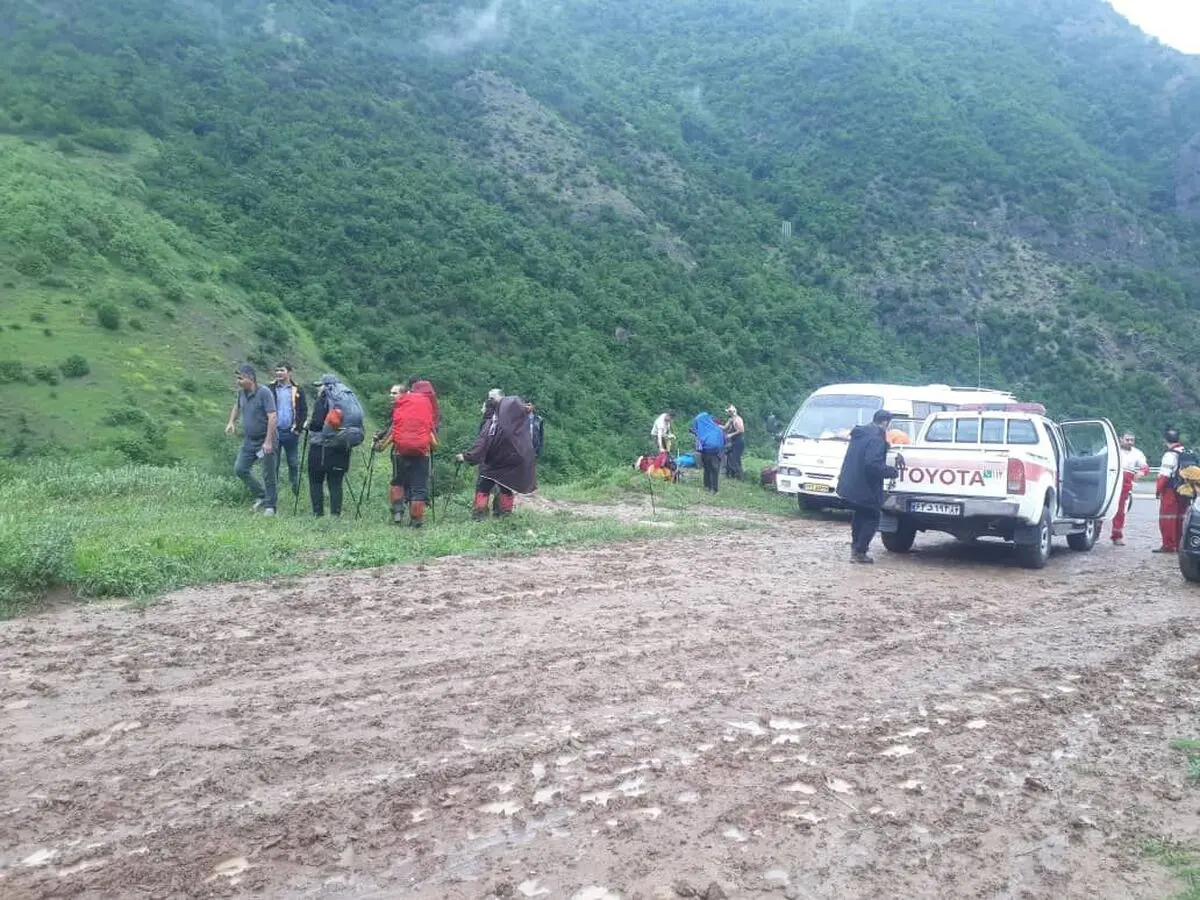 نجاتگران گلستانی کوهنوردان بجنوردی را نجات دادند