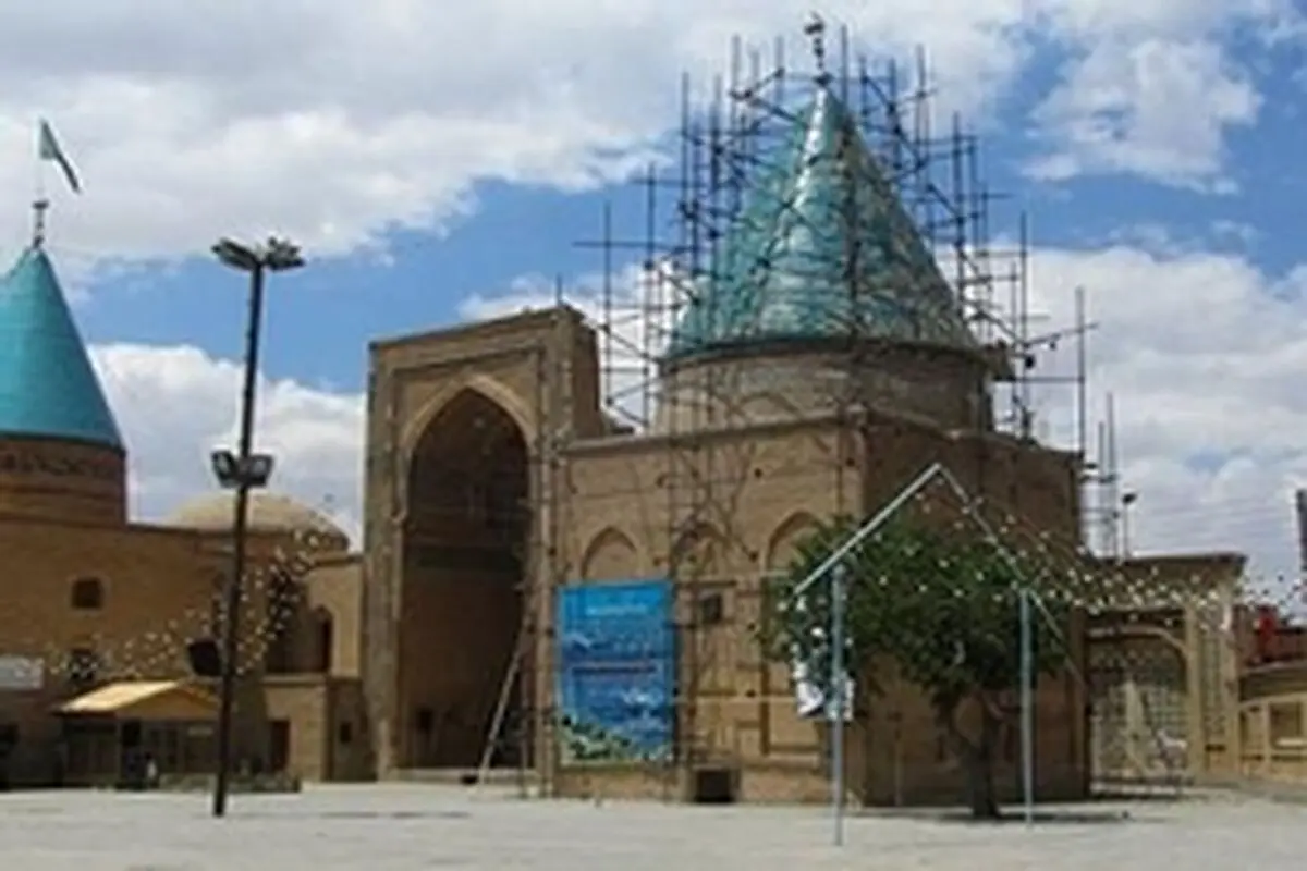 مرمت گنبد غازان خان مجموعه تاریخی بسطام اغاز شد