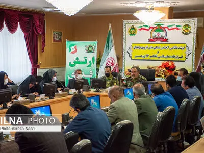 نشست خبری فرمانده قرارگاه عملیاتی لشگر 16 زرهی قزوین