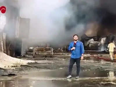 اولین تصویر و گزارش از داخل محوطه کانتینرهایی که در بندر شهید رجایی دچار آتش سوزی شده است 