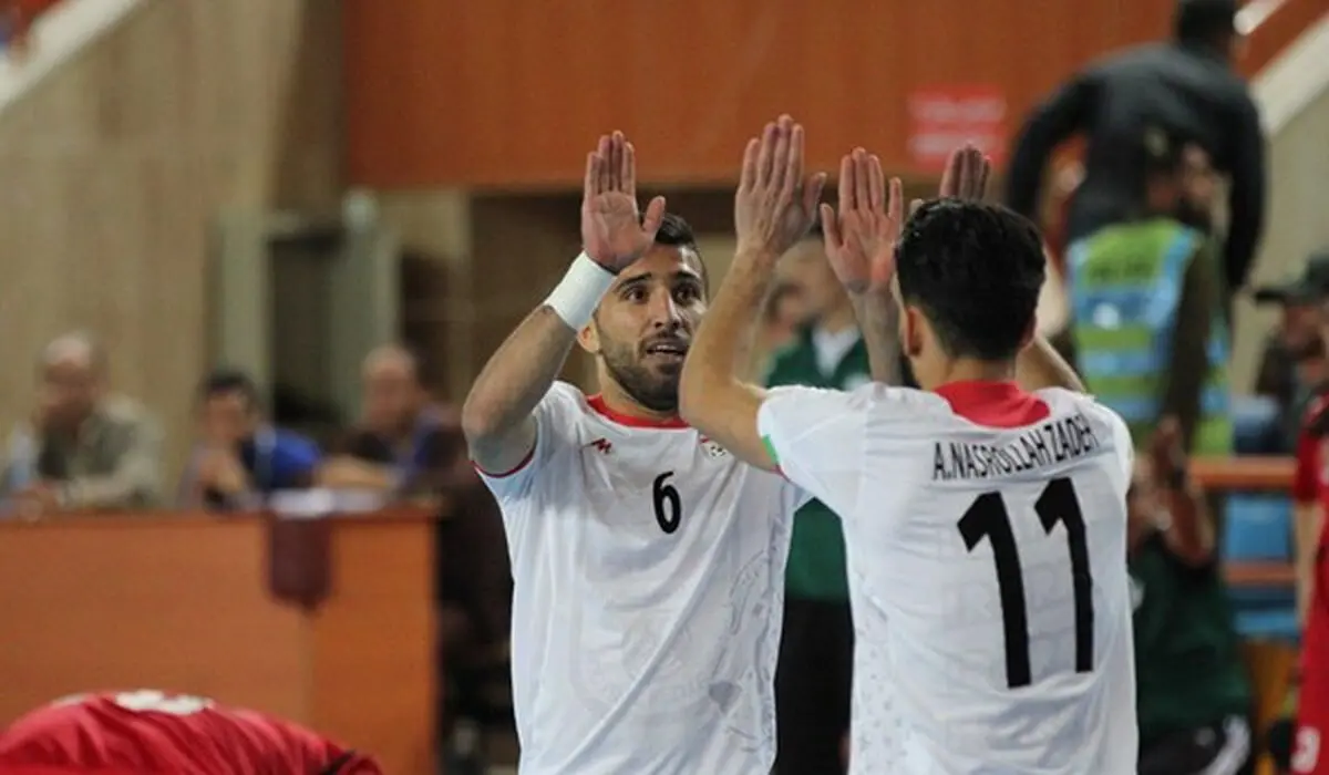 ایران تهزم افغانستان 8-2 فی الکرة الخماسیة