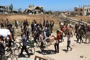 شهادت دستکم 17 فلسطینی طی تیراندازی نیروهای صهیونیست به محل توزیع کمک‌های بشردوستانه