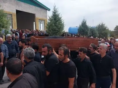 تشیع پیکر کارگر معدن طزره در شاهرود