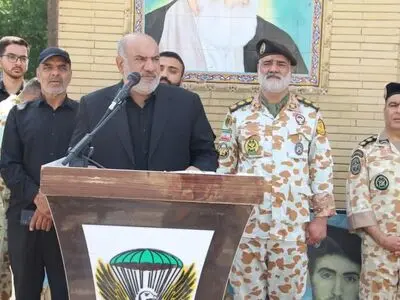 آیین تشییع پیکر شهید محمدرضا دهقانی در تیپ ۵۵ هوابرد نزاجا برگزار شد