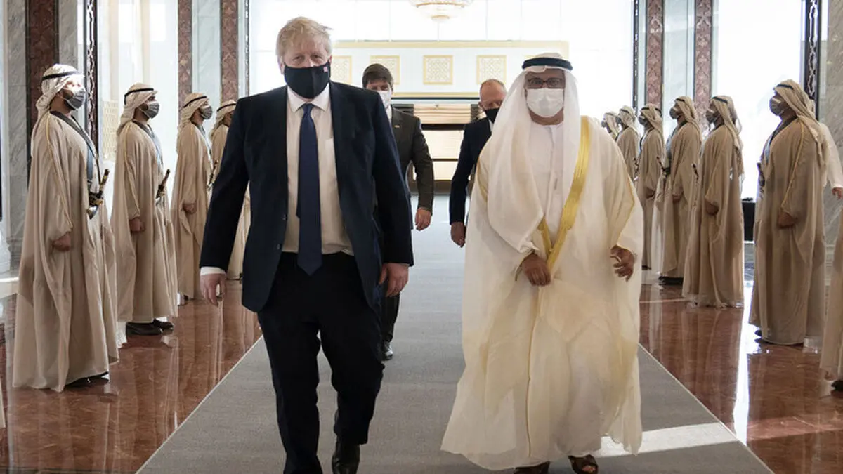 بوریس جانسون وارد امارات شد
