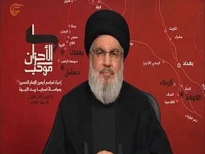 نصر الله: نرفض استقالة الحکومة وسننزل إلى الشارع إذا احتاج الأمر