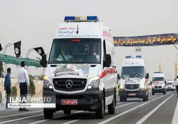 اولین کاروان بهداشت و درمان اربعین قزوین راهی شلمچه شد
