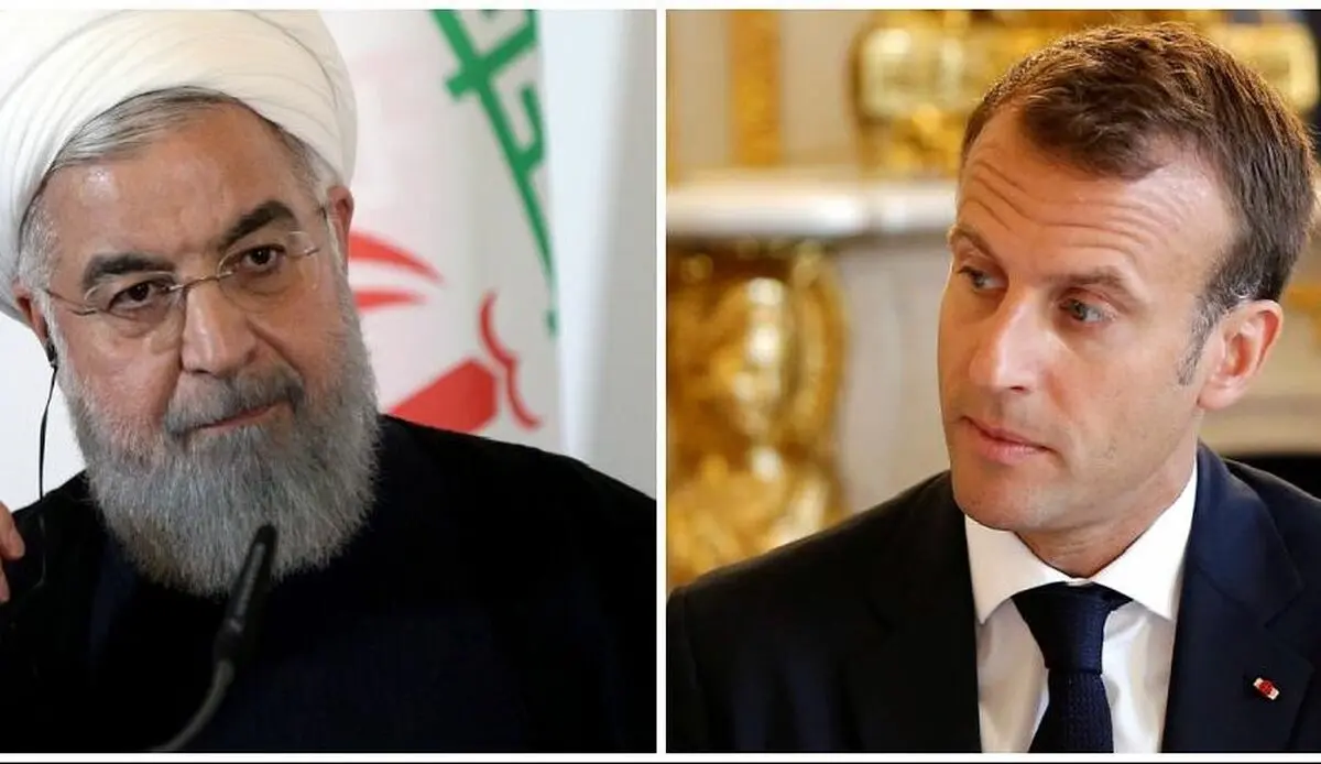 ​​​​​​​ماکرون لروحانی: فرنسا تحاول إقناع أمیرکا للالتزام بالاتفاق 