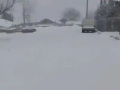 بارش برف سنگین در کجور مازندران + فیلم