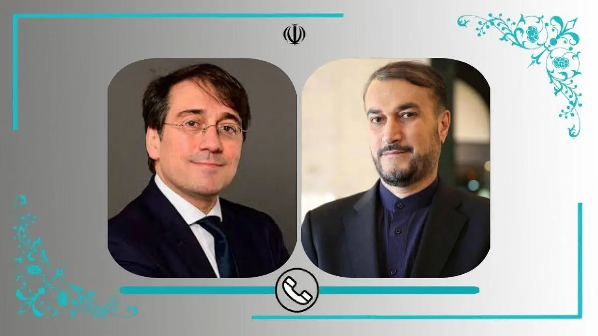 خلال اتصال هاتفي مع نظیره الاسبانی.. أمیر عبداللهیان ینتقد مواقف بعض الدول الغربیة من اعمال الشغب الأخیرة في إیران