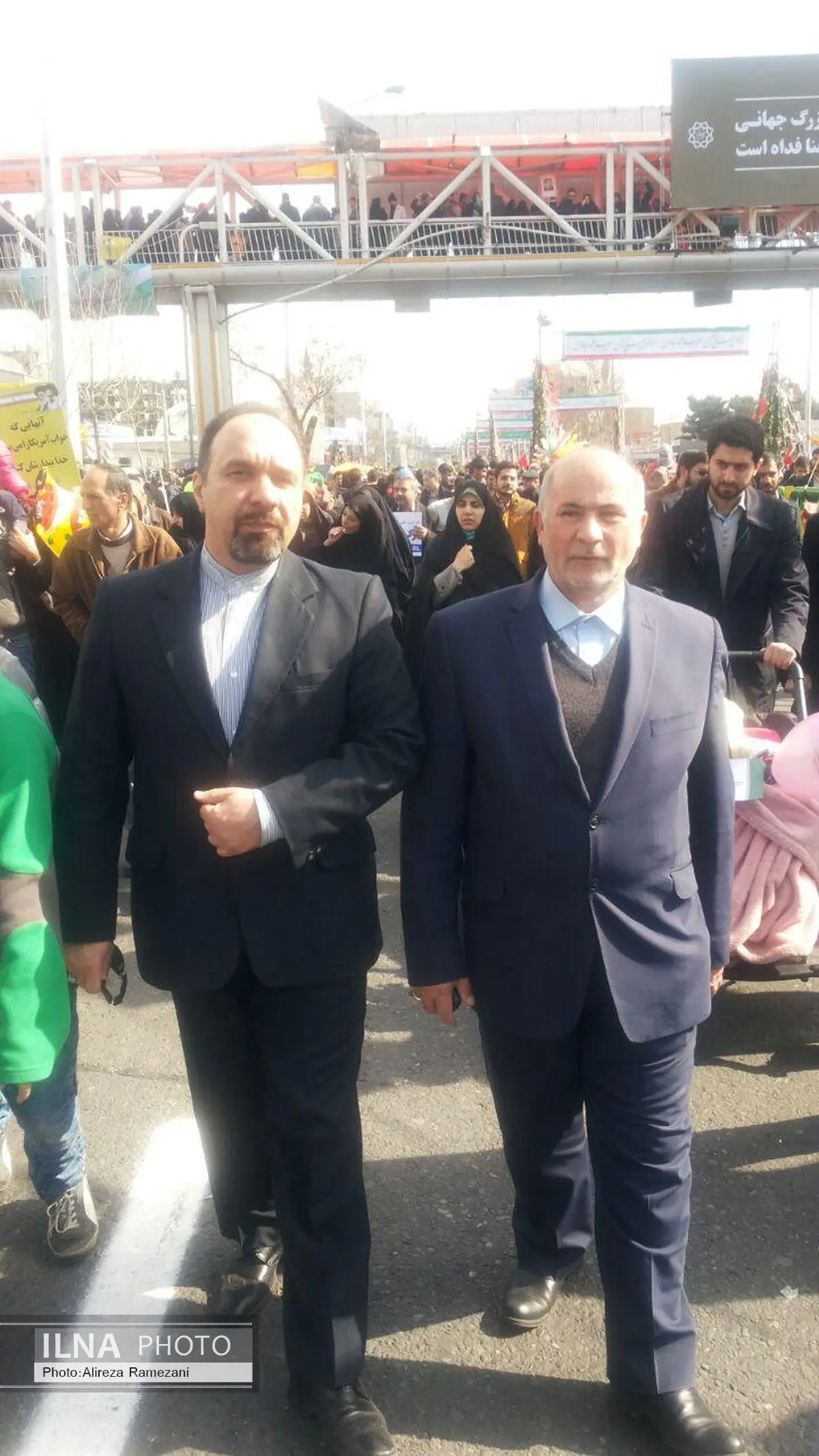 حضور رئیس کمیته ورزش و جوانان جبهه تدبیر و توسعه در راهپیمایی 22 بهمن