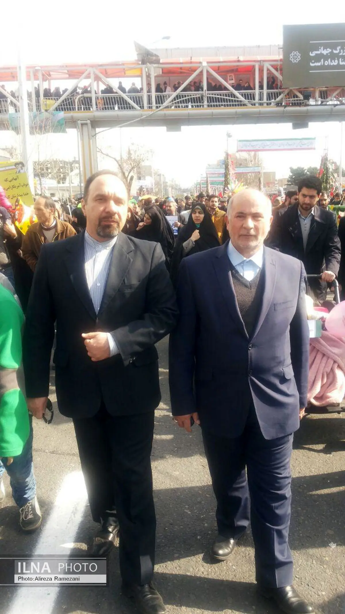 حضور رئیس کمیته ورزش و جوانان جبهه تدبیر و توسعه در راهپیمایی 22 بهمن