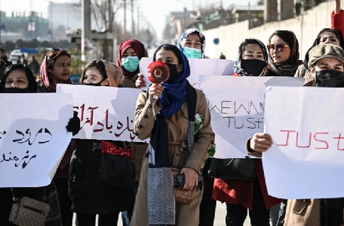 Afghan women call for rights, protest alleged Taliban killings