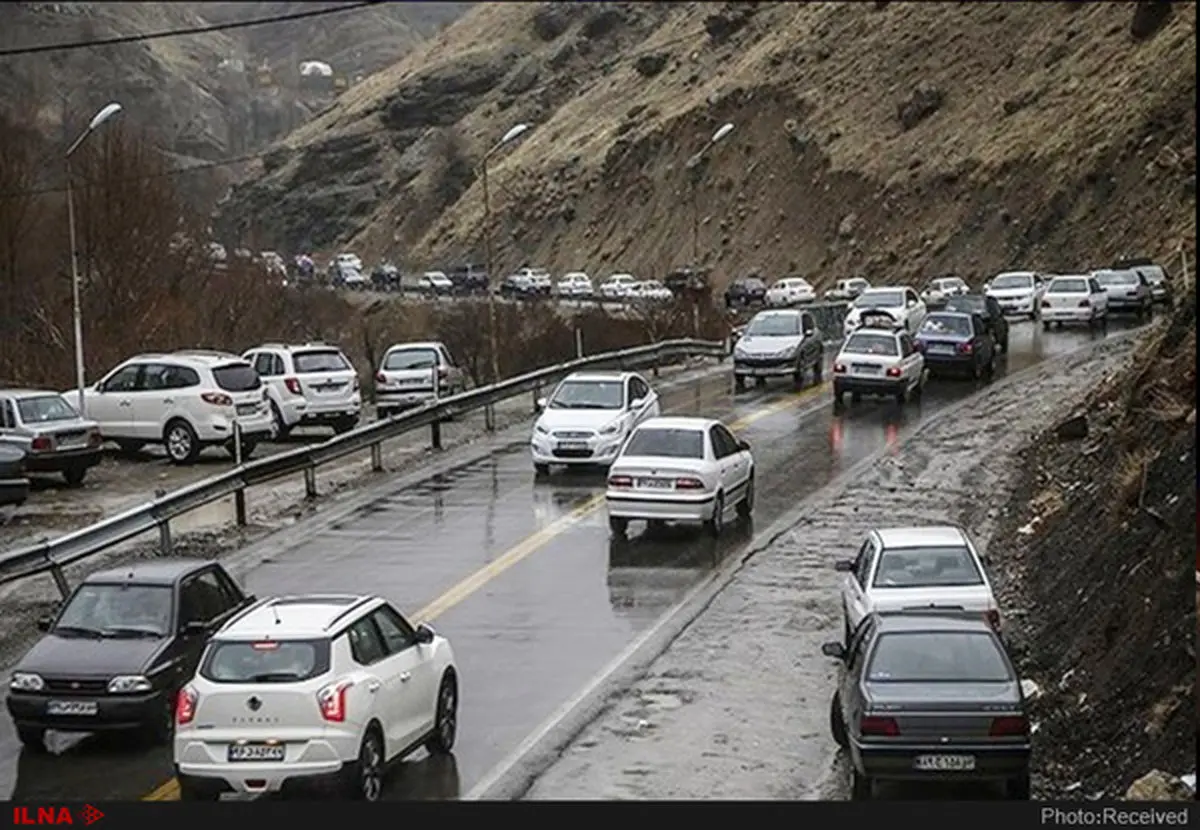 بارش باران در 4 استان/ ترافیک نیمه سنگین در آزادراه تهران به کرج