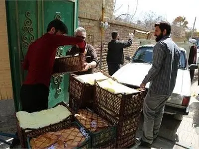 توزیع دو تن میوه بین بیماران کرونایی و کادر بیمارستانی