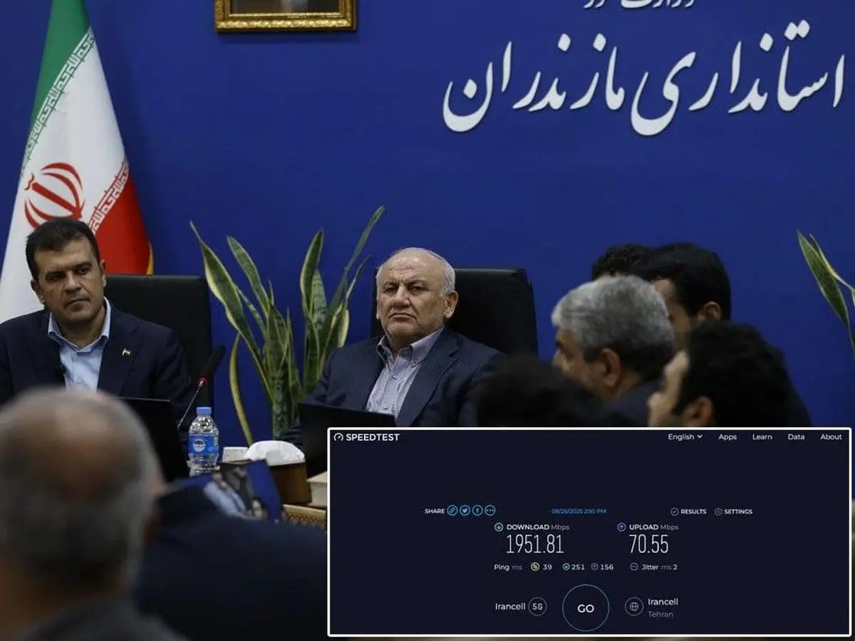 ثبت سرعت ۱.۹۵۱ گیگابیتی 5G ایرانسل در حضور معاون رئیسجمهوری