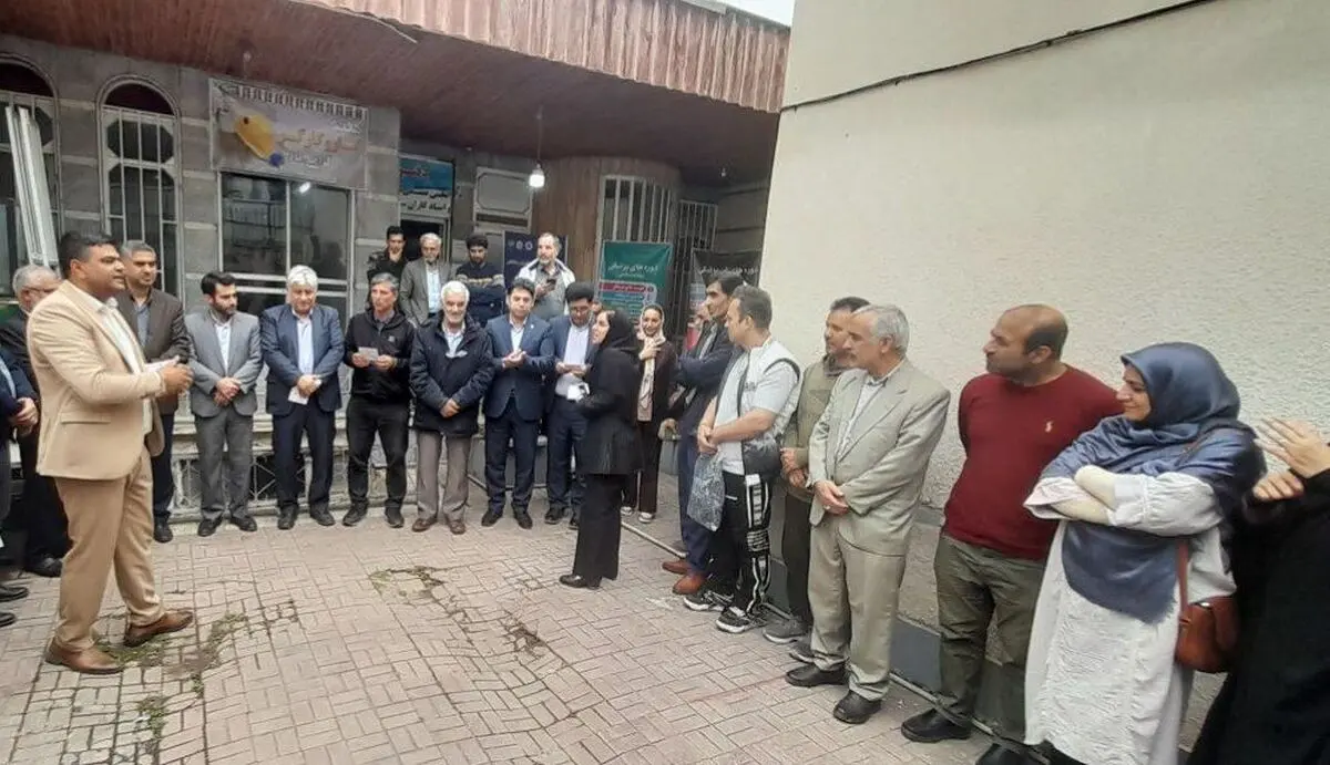 میز خدمت و اهدای خون در جشنواره کارگران ساختمانی  در گرگان