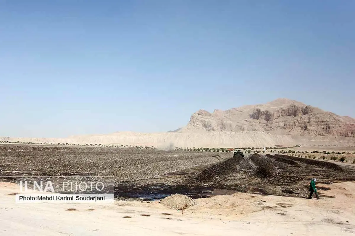 خاک برداری استخر تبخیری جدید سایت پاکسار قزوین به پایان رسید