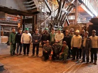 دیدار با کارکنان بخش فولادسازی، ریخته‌گری و دیسپاچینگ