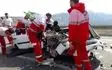 رهاسازی 2 فوتی و 8 حادثه دیده در تصادف جاده ای اردبیل- سرچم
