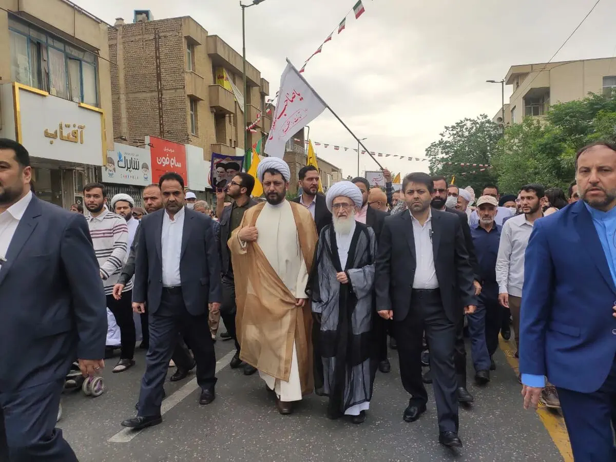   راهپیمایی روز قدس در قم برگزار شد+ تصاویر 