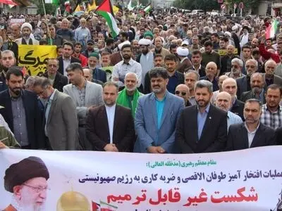 برگزاری راهپیمایی ضد صهیونیستی در گلستان