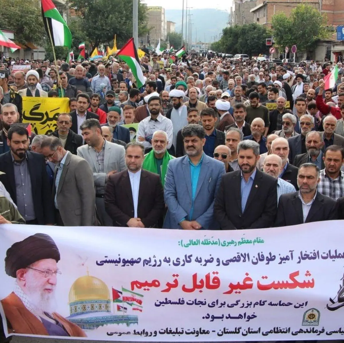 برگزاری راهپیمایی ضد صهیونیستی در گلستان