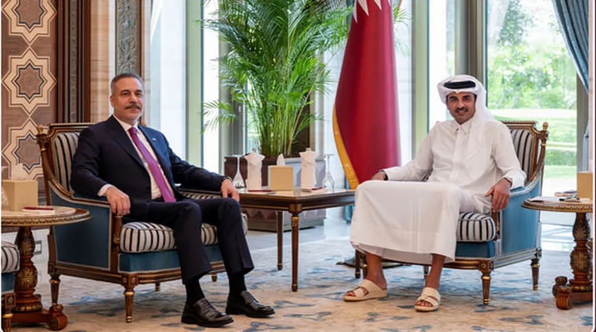امیر قطر با هاکان فیدان دیدار کرد