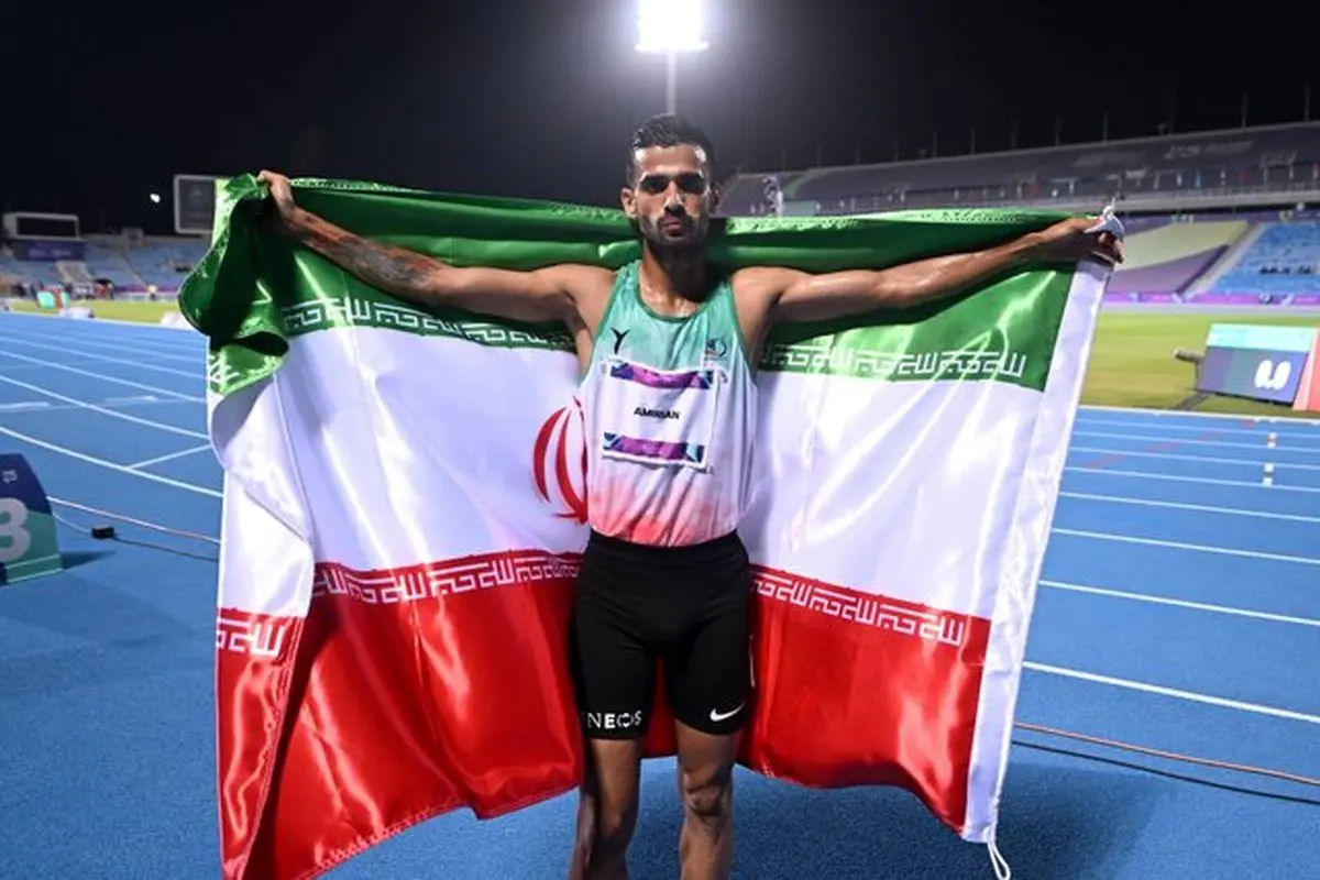 طلای دوی ۸۰۰ متر برای امیریان در بازی‌های کشورهای اسلامی