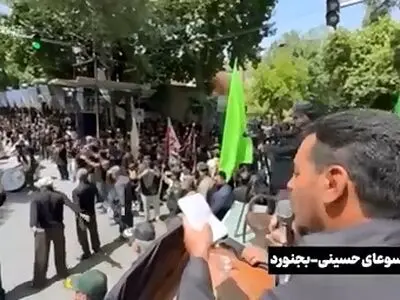 عزاداری ظهر تاسوعا در خراسان شمالی + فیلم