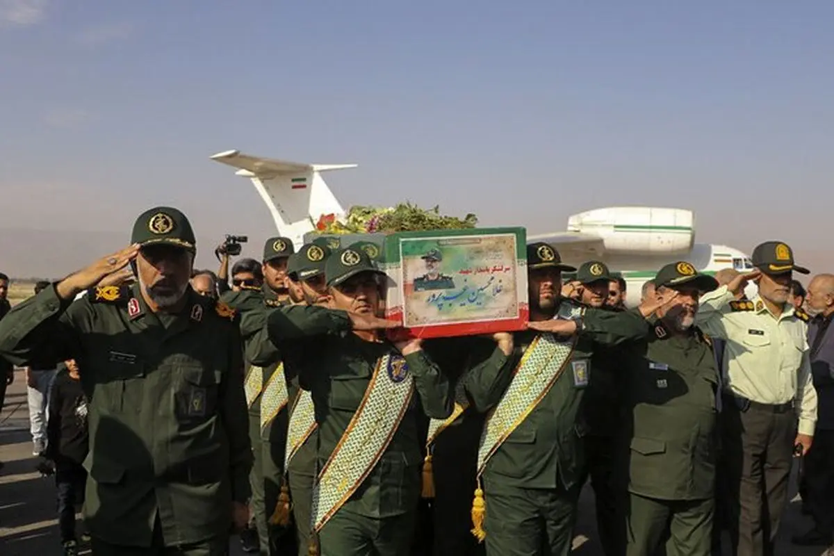 انتقال پیکر سردار شهید غیبپرور به شیراز