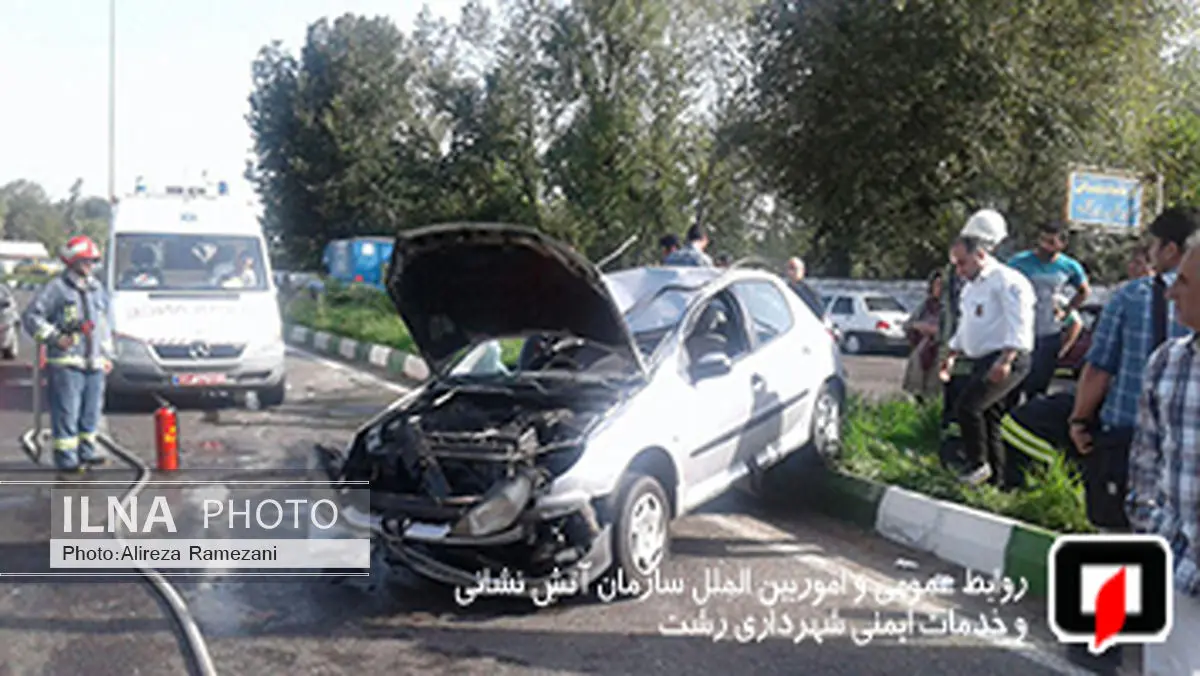 سرعت زیاد خودروی سواری یک مصدوم بر جای گذاشت