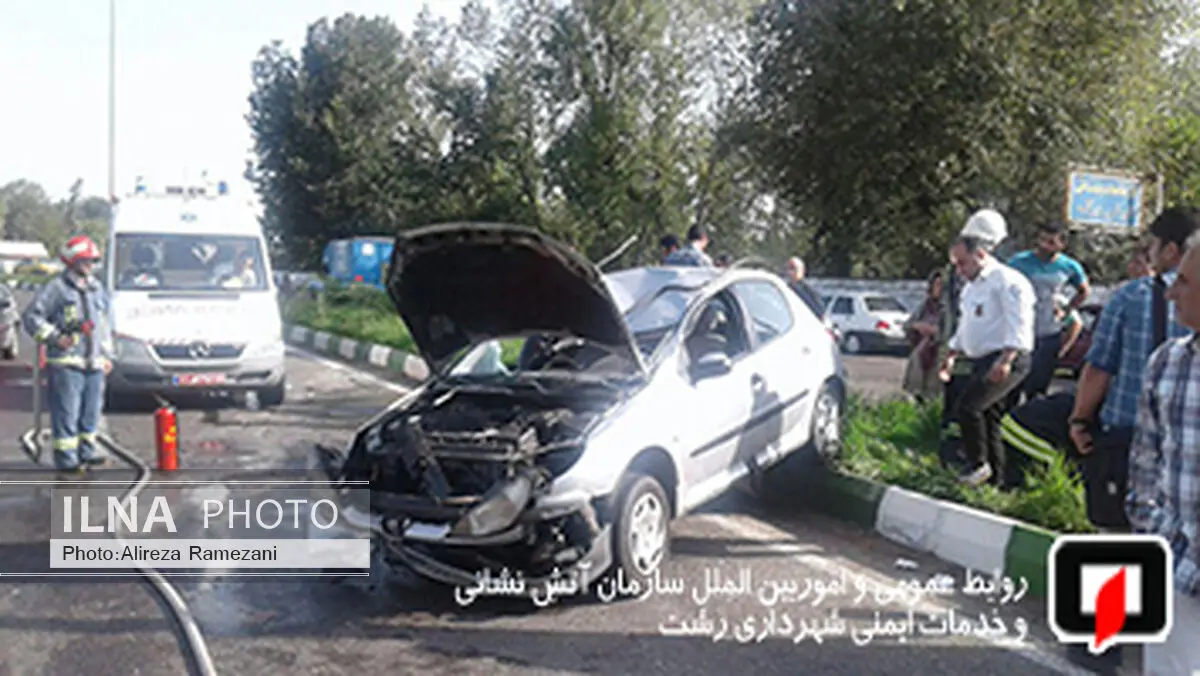 سرعت زیاد خودروی سواری یک مصدوم بر جای گذاشت