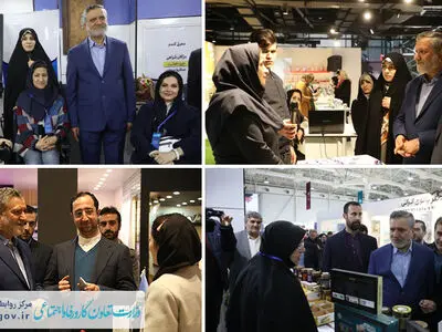بازدید وزیر کار از نمایشگاه بانوان تأثیر‌گذار ایرانی