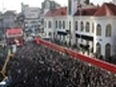 تجمع بزرگ عزاداران اربعین حسینی در رشت
