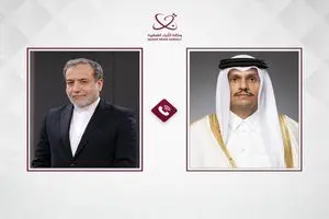 رایزنی تلفنی عراقچی و وزیر خارجه قطر در رابطه با تحولات منطقه