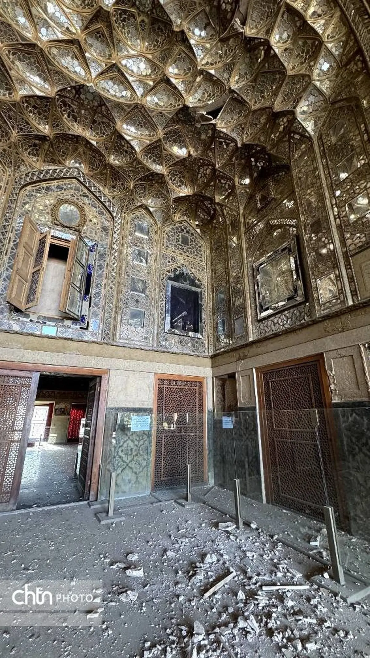 مجموعه جهانی کاخ چهل‌ستون و چند بنای شاخص دولتخانه صفوی آسیب دید