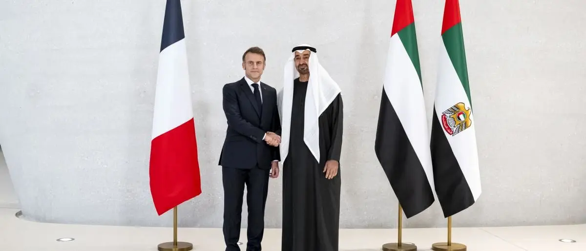 ماکرون با بن زاید دیدار کرد