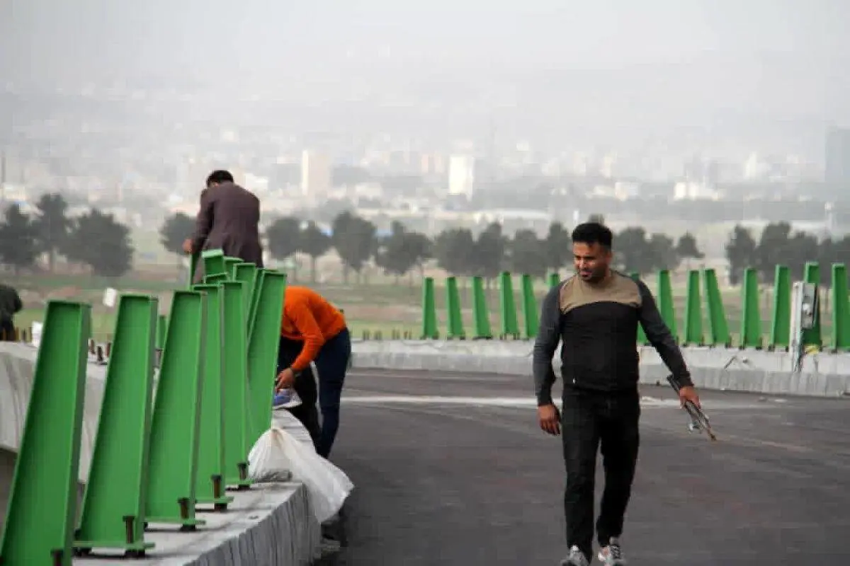 لاین جنوب به شمال تقاطع شهید سلیمانی کرمانشاه بازگشایی شد