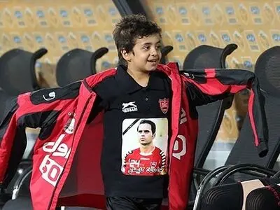 عکس: هانی، پسر هادی نوروزی در بازی صبا و پرسپولیس