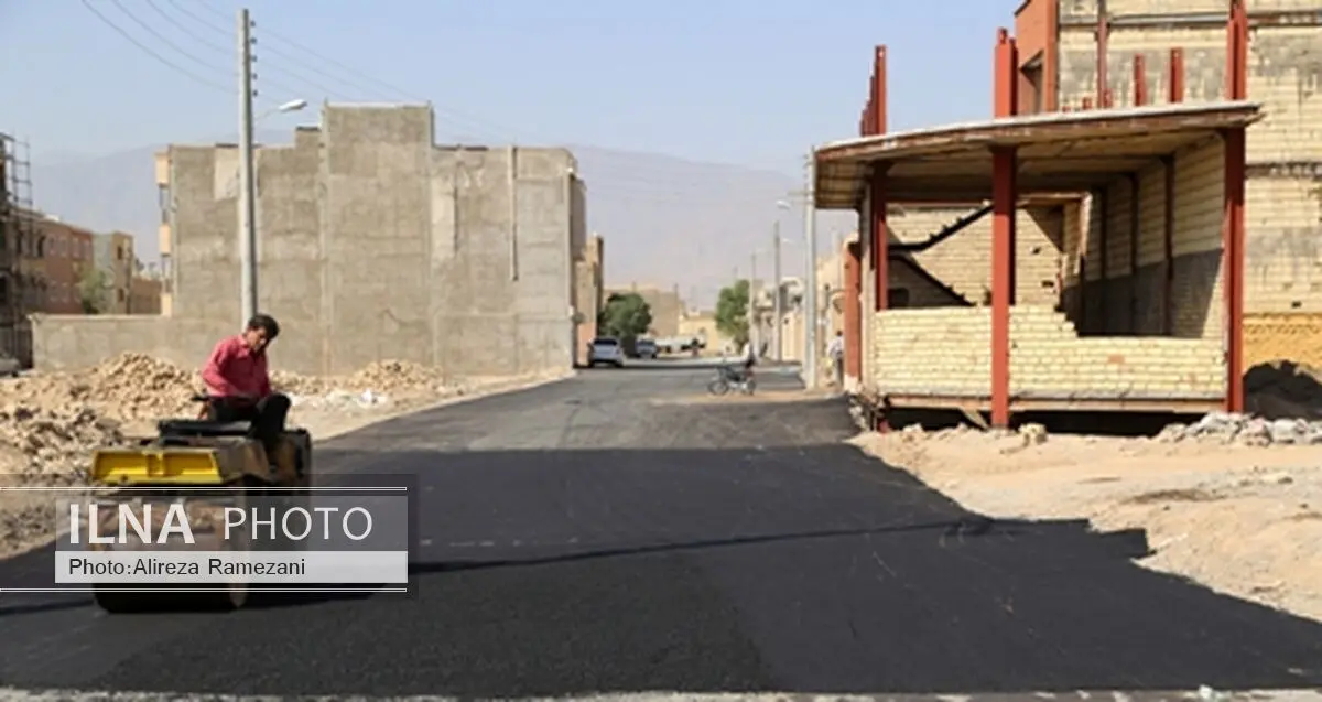 آغاز آسفالت معابر و خیابان‌های کاشان 