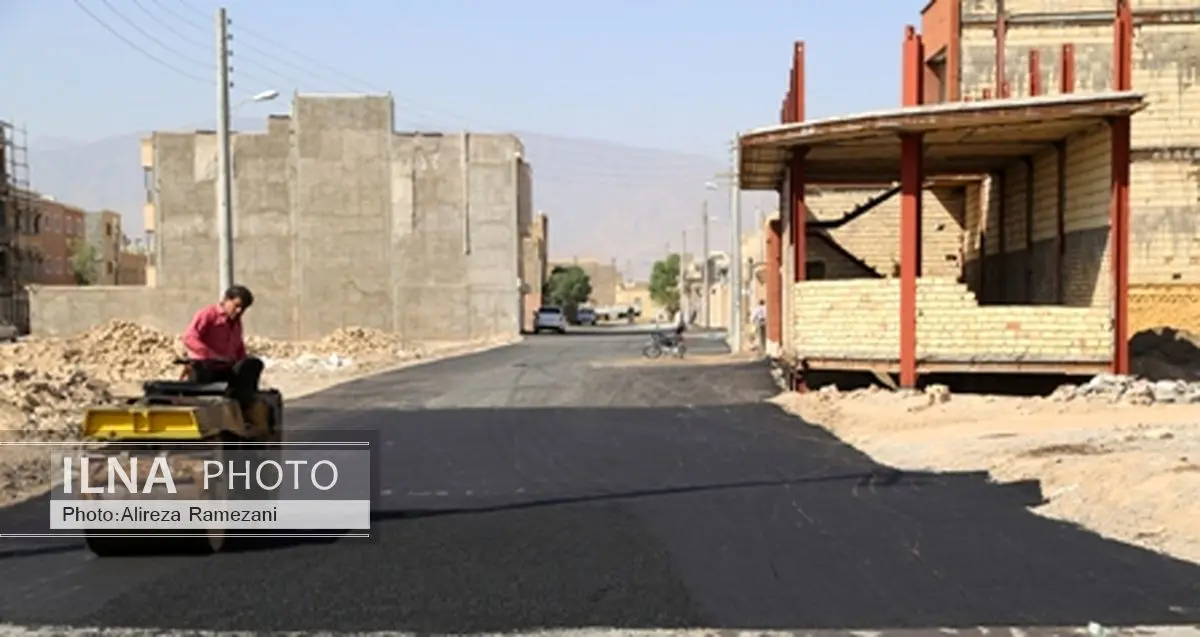 آغاز آسفالت معابر و خیابان‌های کاشان 