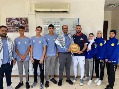 رئیس فدراسیون ووشو با ملی‌پوشان فلسطینی دیدار کرد