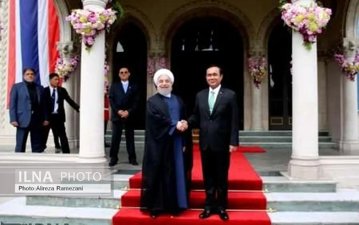 Tahi PM welcomes President Rouhani in Bangkok