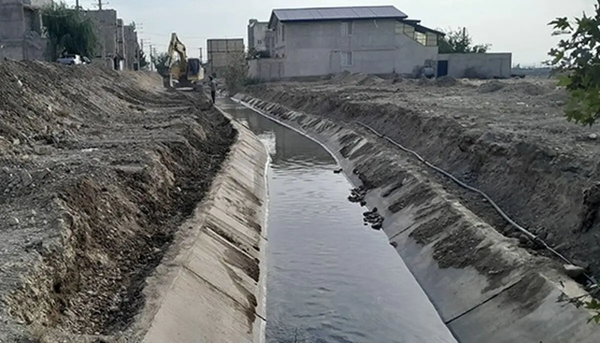 عملیات احداث کانال در محدوده گلسار ادامه دارد/ پی‌کنی در سمت چپ آغاز شد